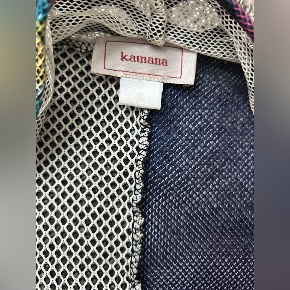 Kamana mesh fabric and mixed texture cardigan draping hem size small - Picture 6 of 13
